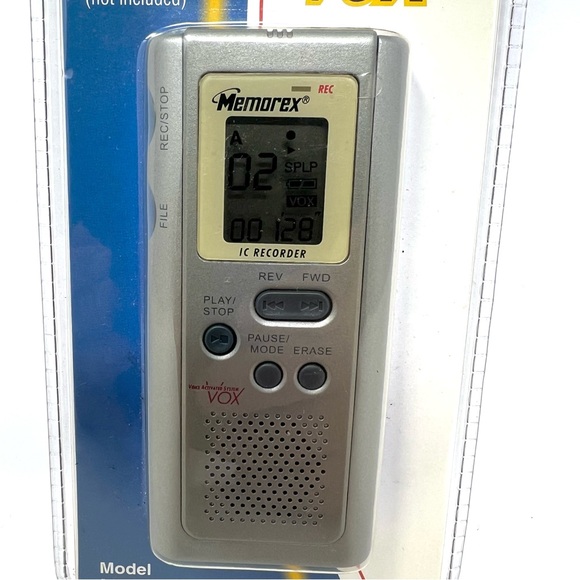 Memorex Digital Voice Recorder 4 Hour Voice Activated MB2054 New Sealed NOS VTG - Picture 2 of 3